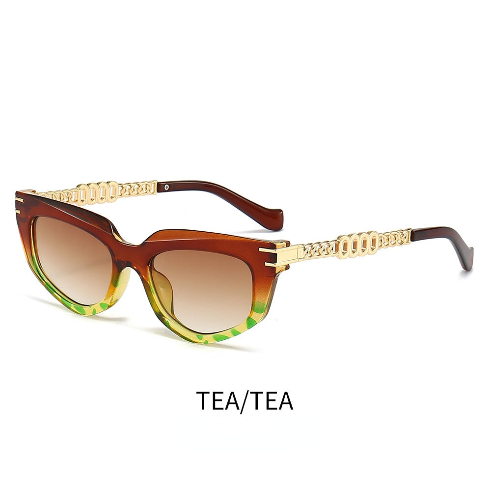 Venta al por mayor PC Cat Eye Candy Color Señoras Gafas de sol